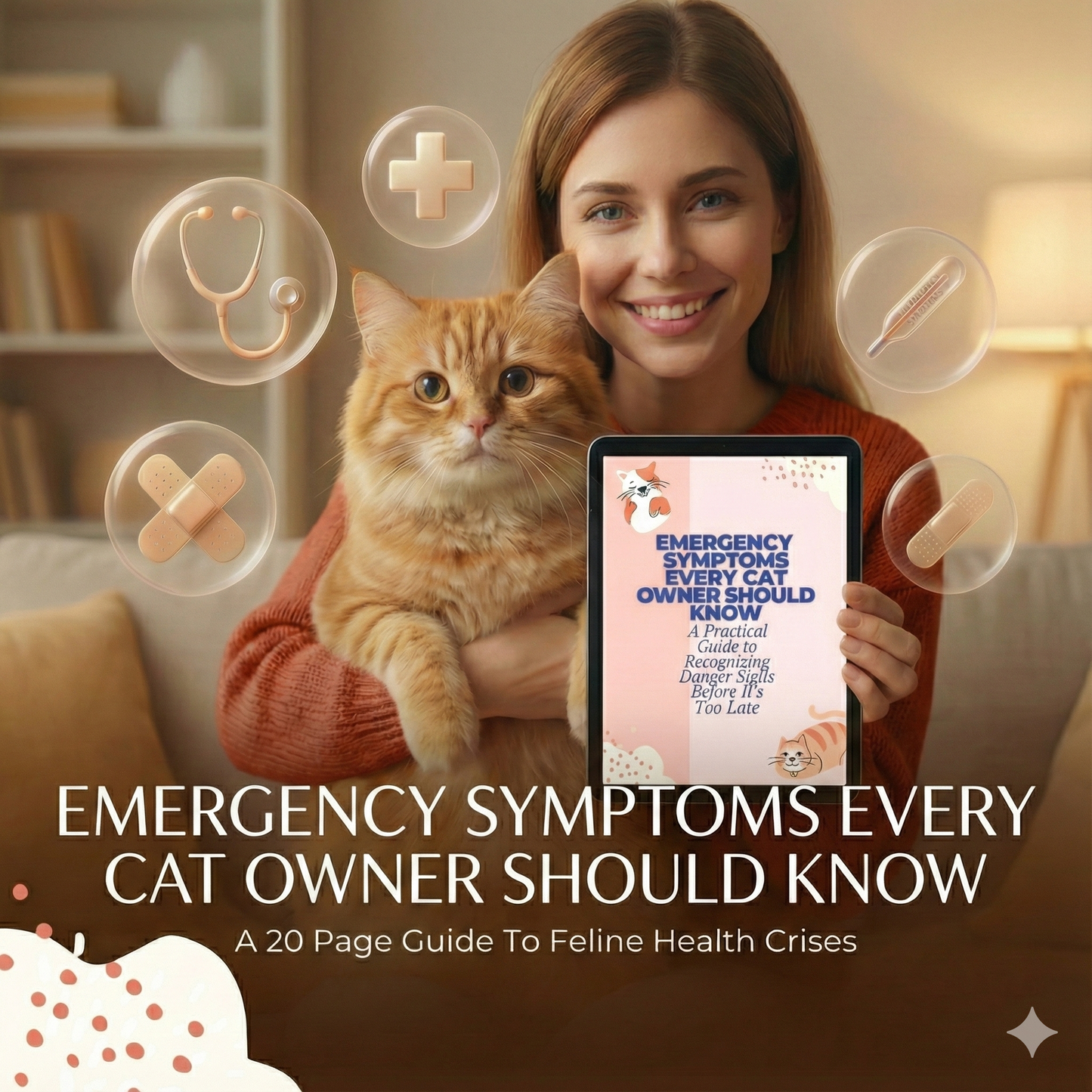 Emergency Symptoms Every Cat Owner Should Know - Ebook (+ 4 Free Bonus Tools)